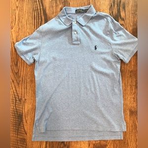 Polo Ralph Lauren Men's Light Blue Polo Shirt--Size L--Very Good Condition.